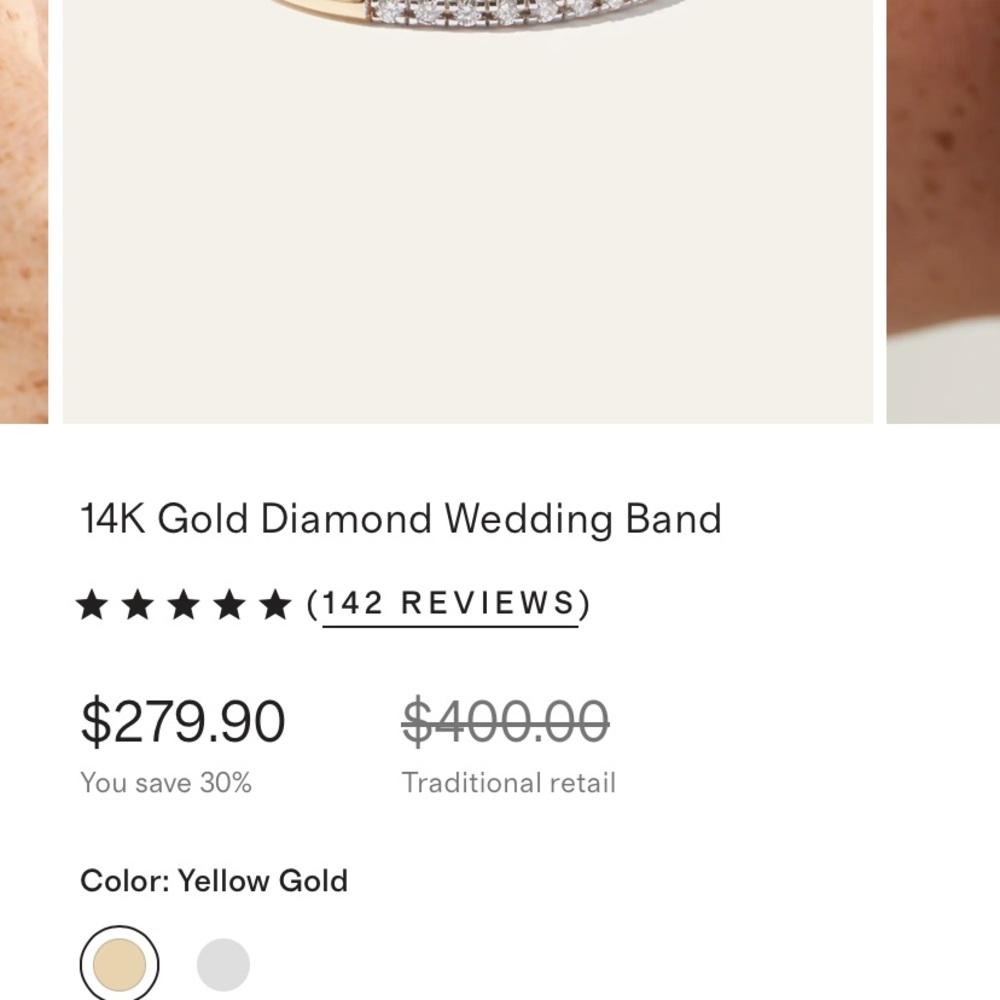 Quince Yellow Gold Diamond Ring